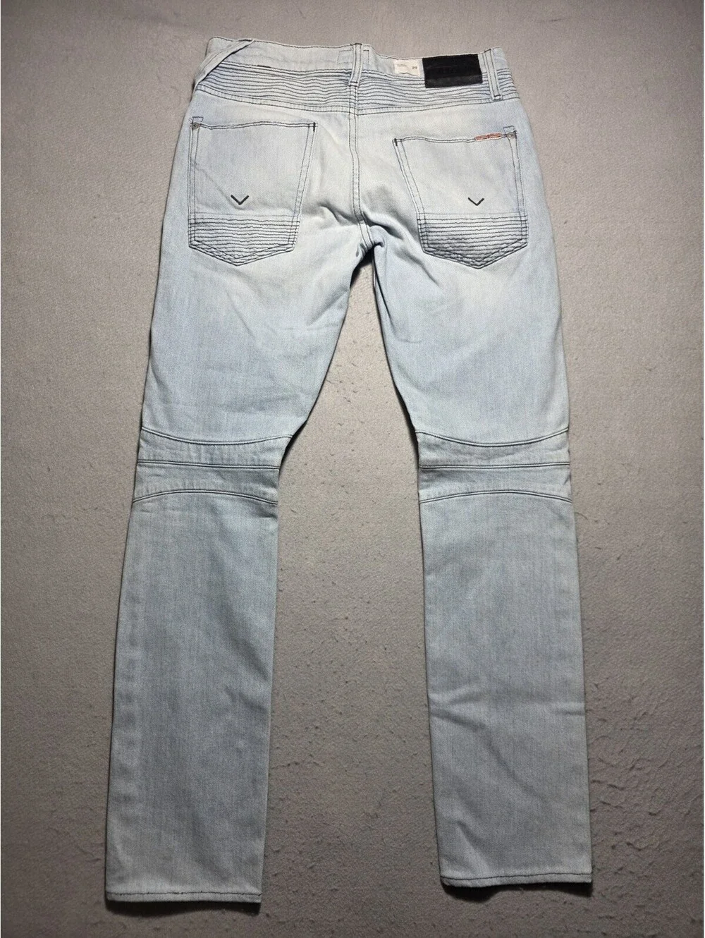Hudson Jeans Mens Size 29 The Blinder Skinny Biker (M406DFA) Moto Distressed